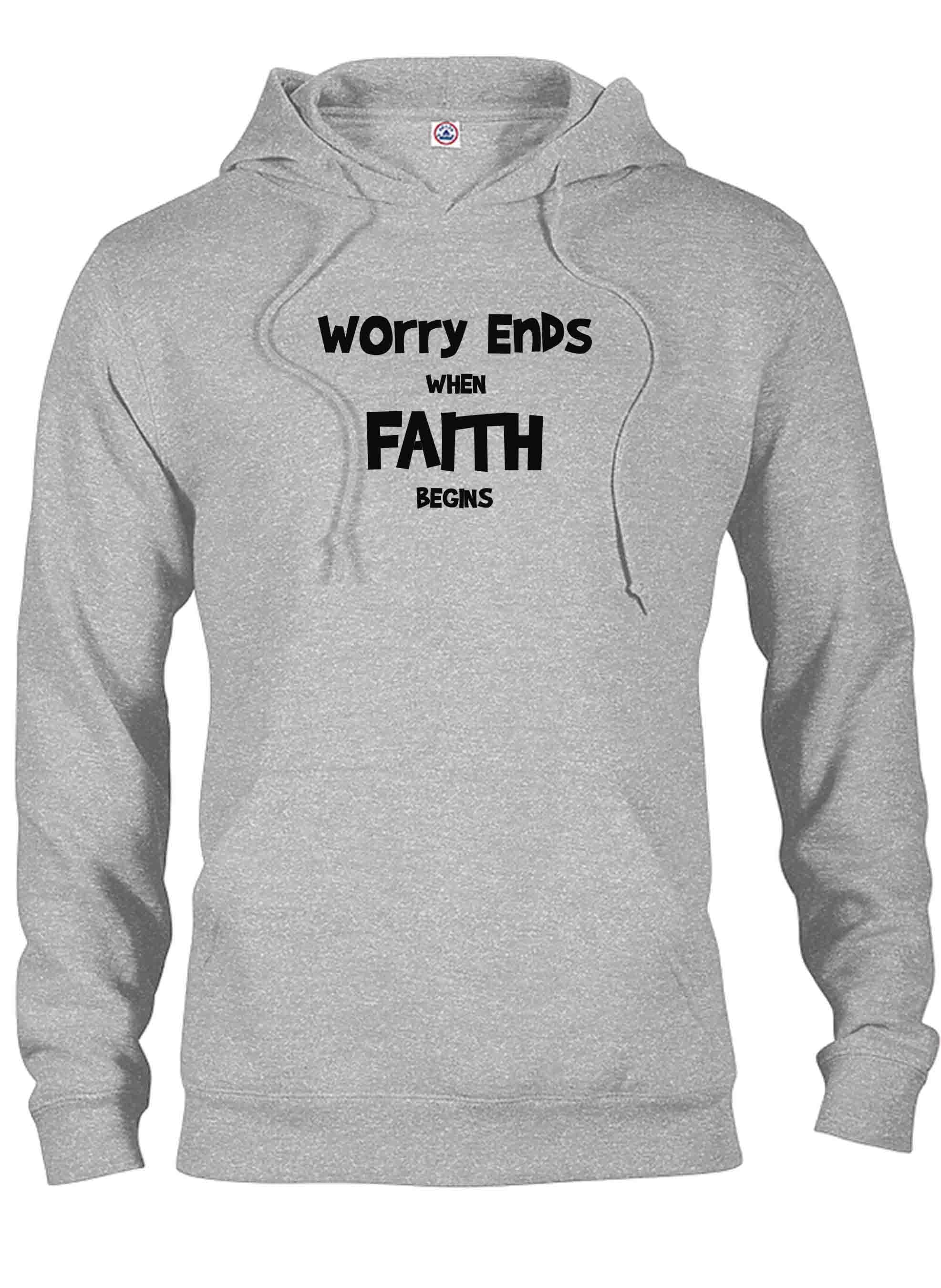 Worry Ends when Faith Begins T-Shirt