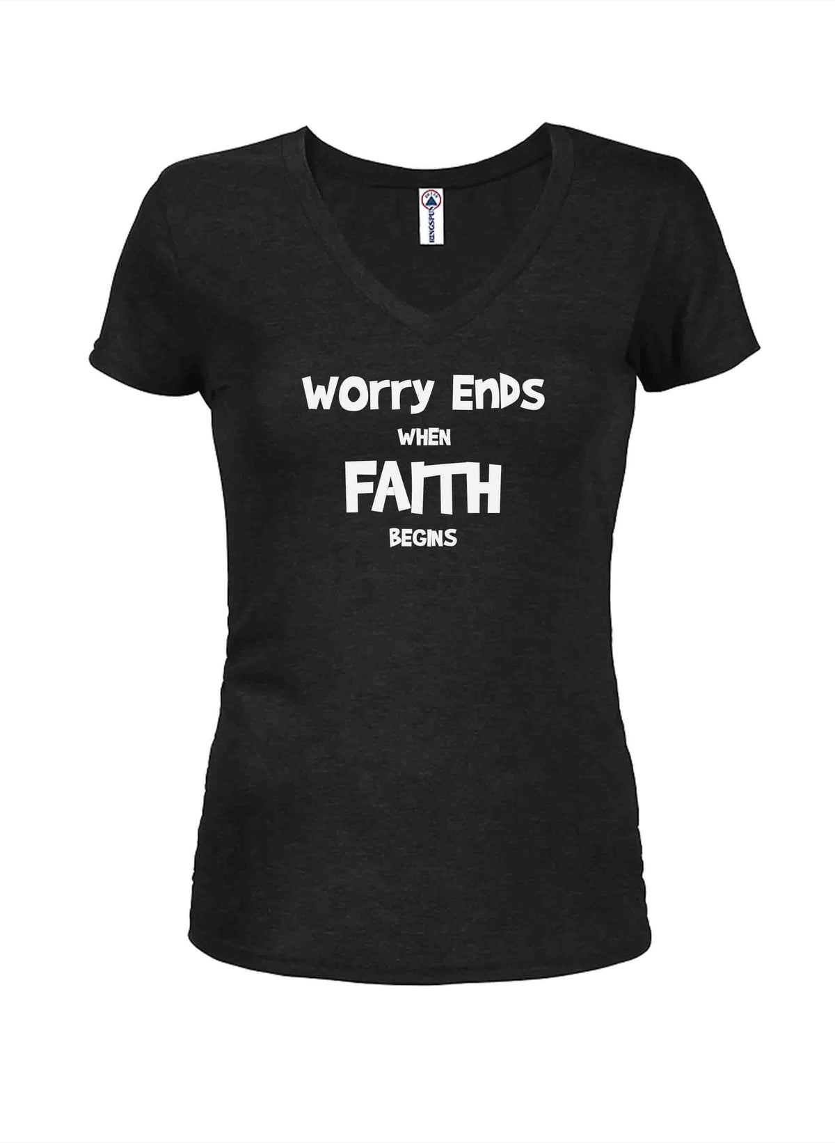 Worry Ends when Faith Begins T-Shirt