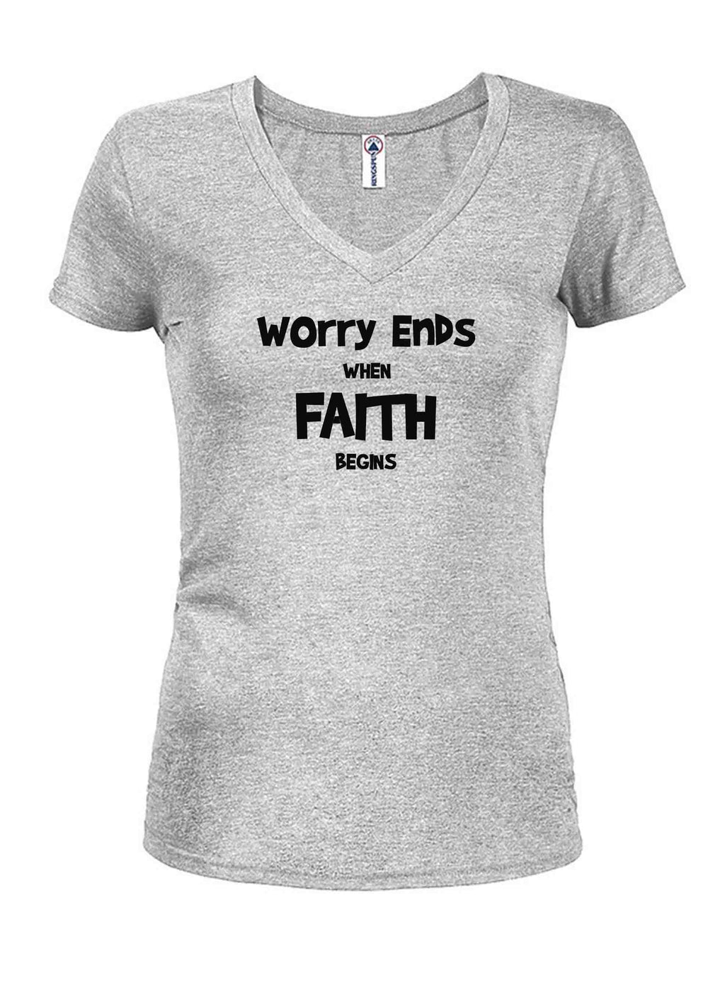Worry Ends when Faith Begins T-Shirt